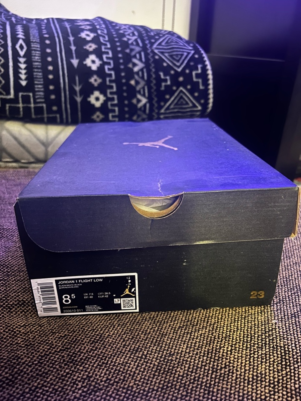 Jordan men’s 1 flight low sneakers 8.5 - Picture 6 of 6